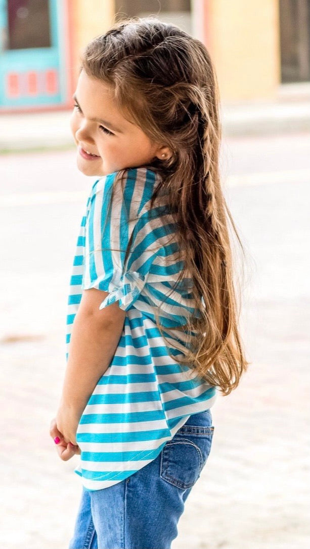 Kids Striped Short Sleeve