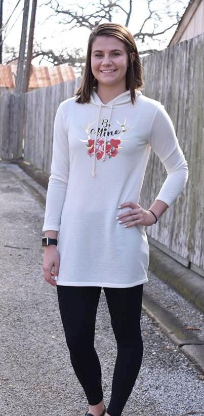 Be Mine Long Sleeve Hoodie