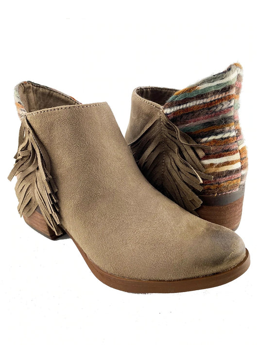 Etty- Taupe Bootie (Size 6)