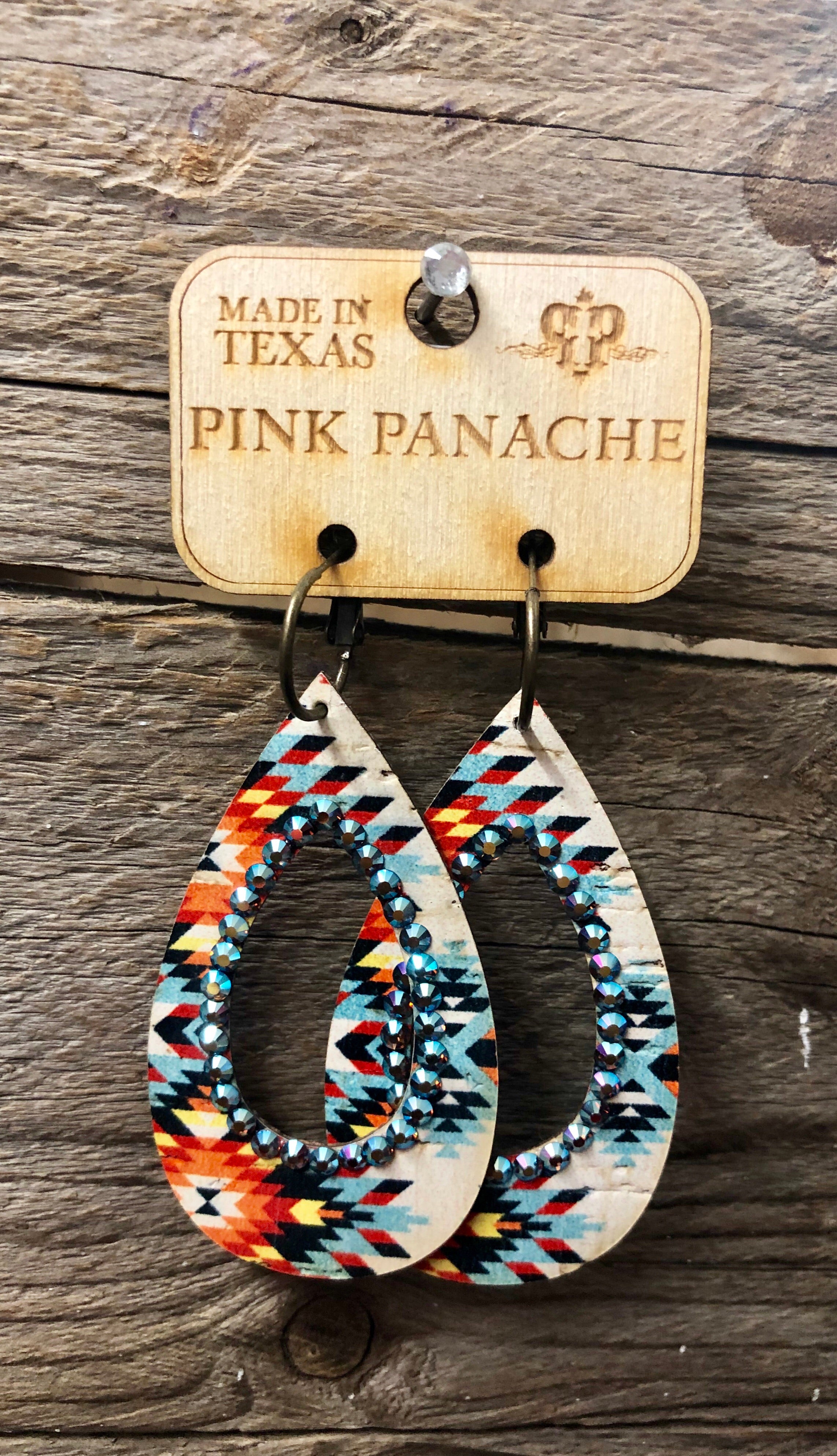 Hallowed Out White Aztec Teardrops