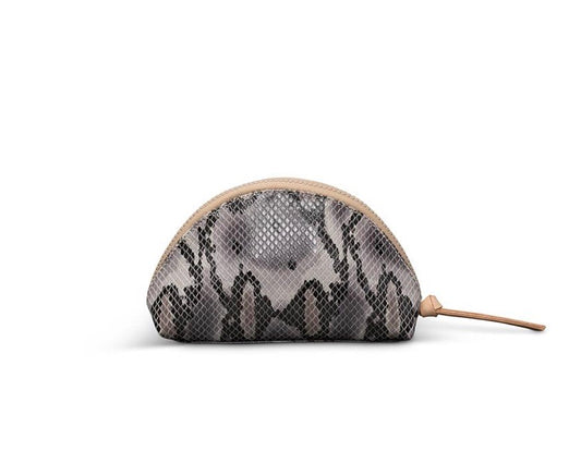 Consuela Flynn Grey Snake Medium Cosmetic Dome 7577