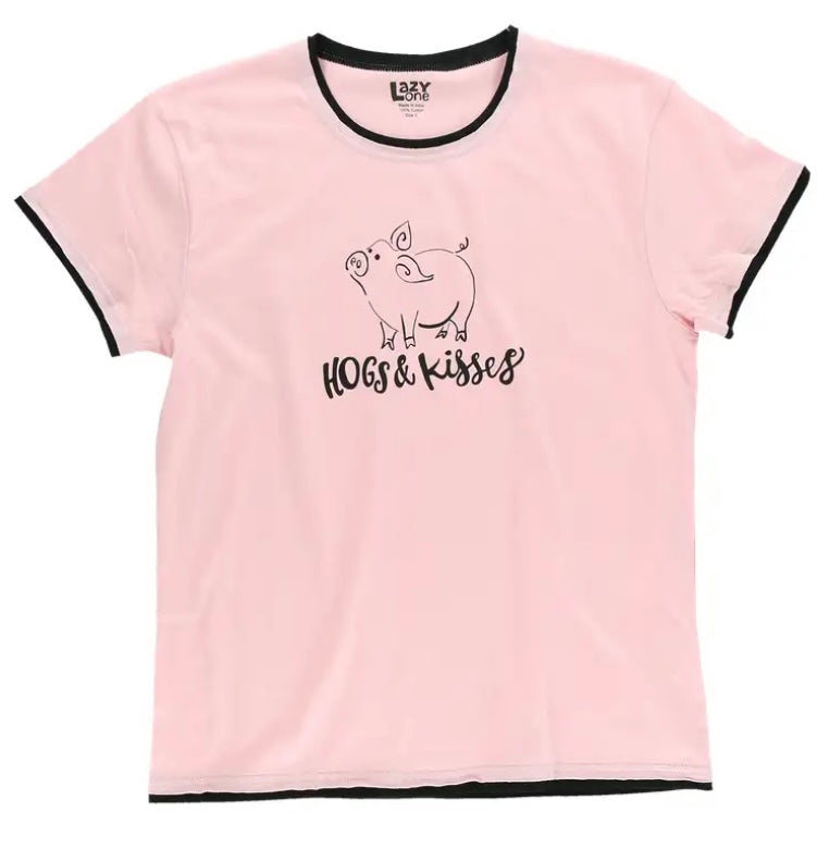 Hogs & Kisses PJ Tee