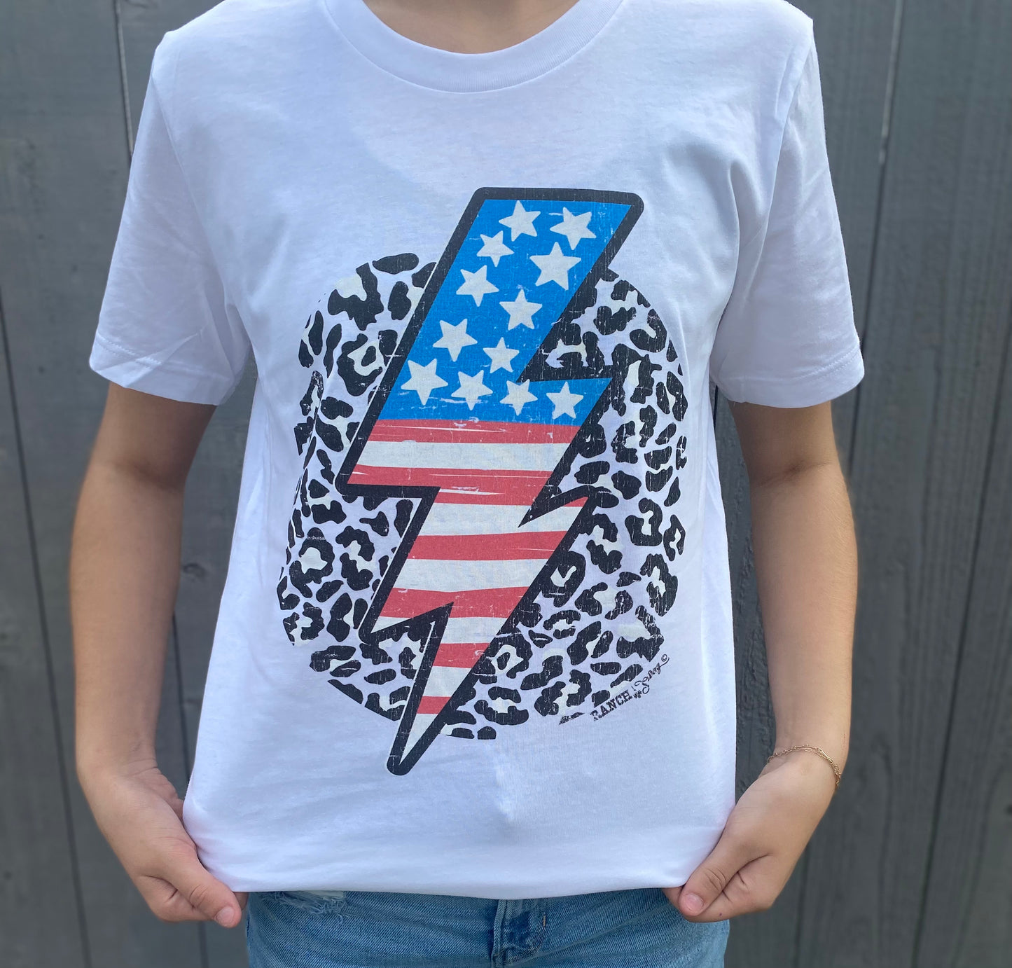 Stars & Stripe Lightening Bolt Tee