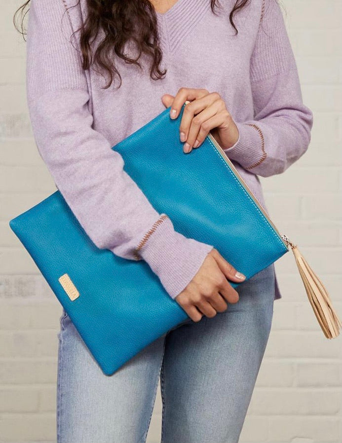 Consuela Peacock Foldover Clutch 1366