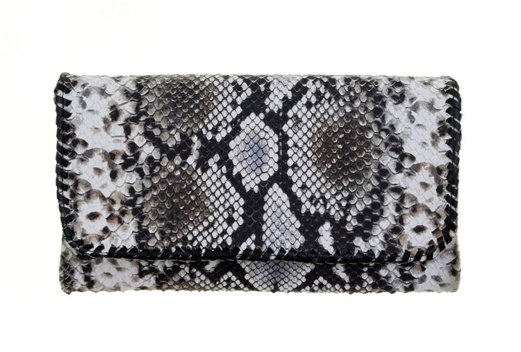 Cobra Snake Print Simple Clutch