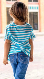Kids Striped Short Sleeve