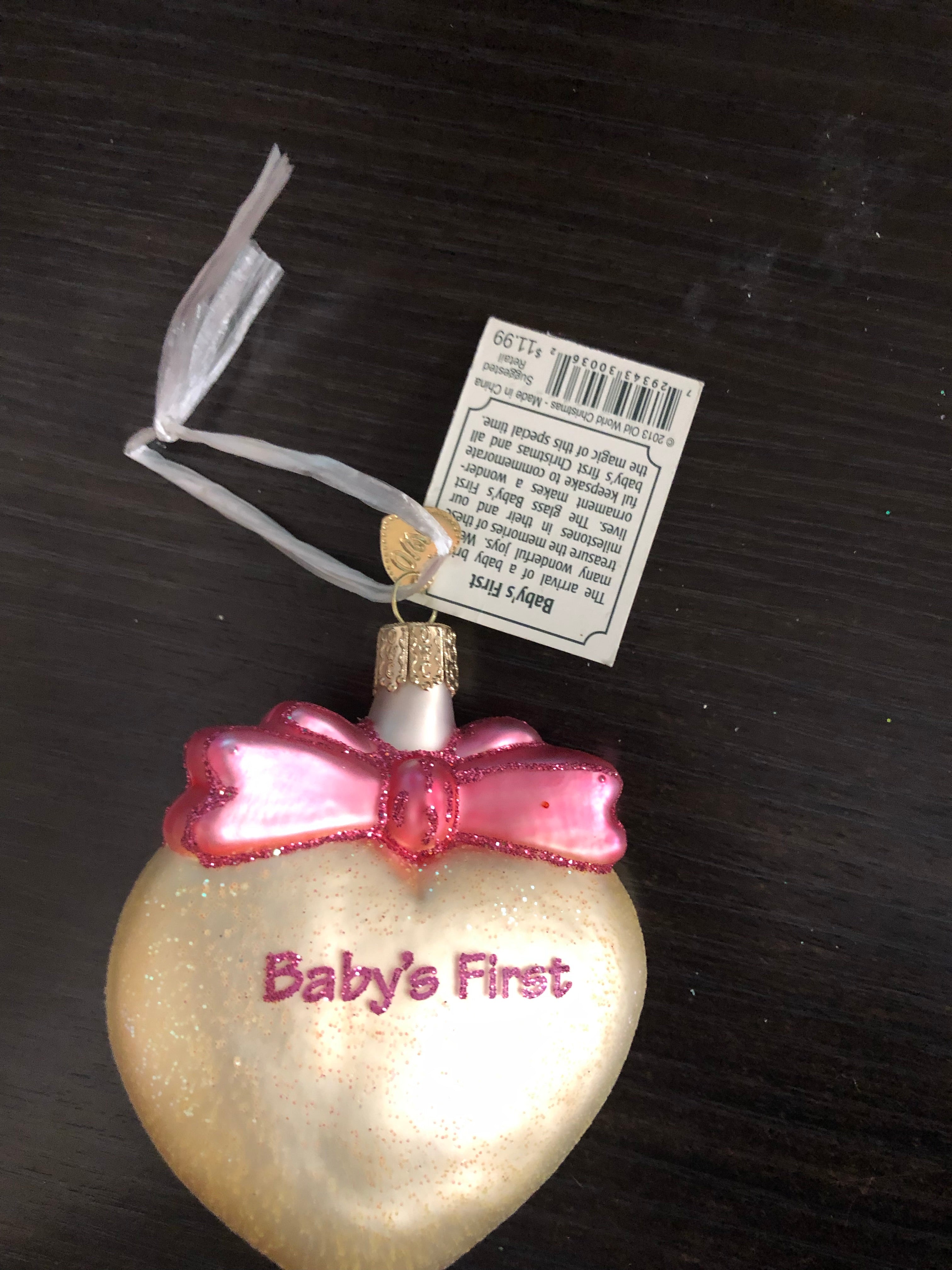 Baby’s First ornament
