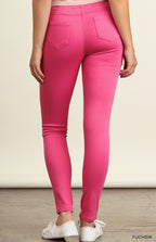 High Waist Distressed Jeggings