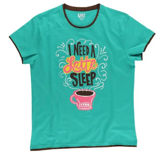 Latte Sleep PJ Tee