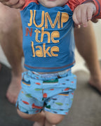Lake Little Boy Rash Guard Set
