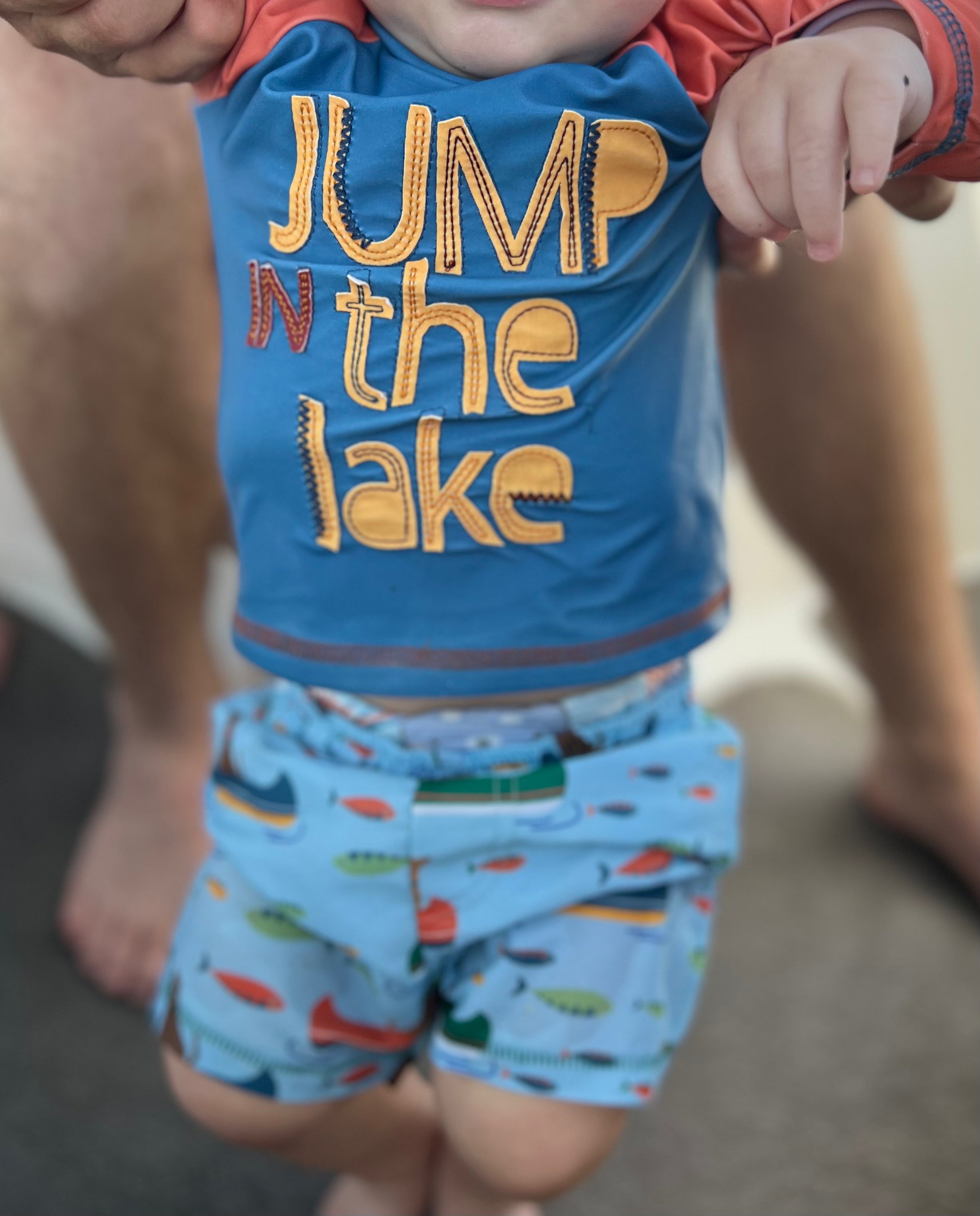 Lake Little Boy Rash Guard Set