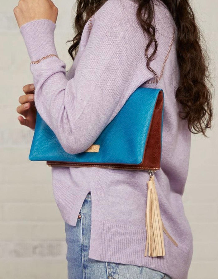 Consuela Peacock Foldover Clutch 1366