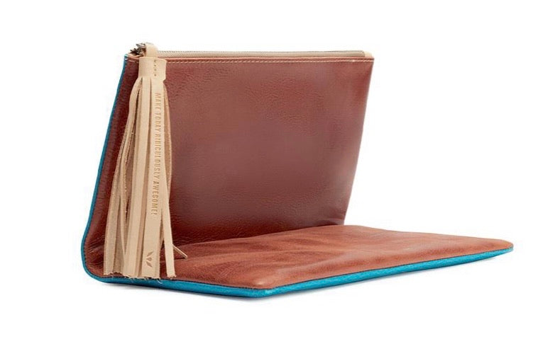 Consuela Peacock Foldover Clutch 1366