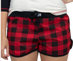 Girls Red Plaid Shorts
