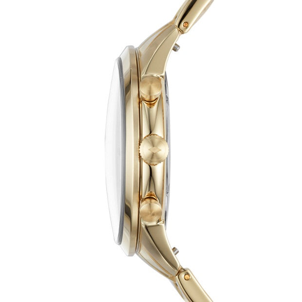 Fossil Townsman 44mm Chronograph Gold-Tone Stainless Steel Watch