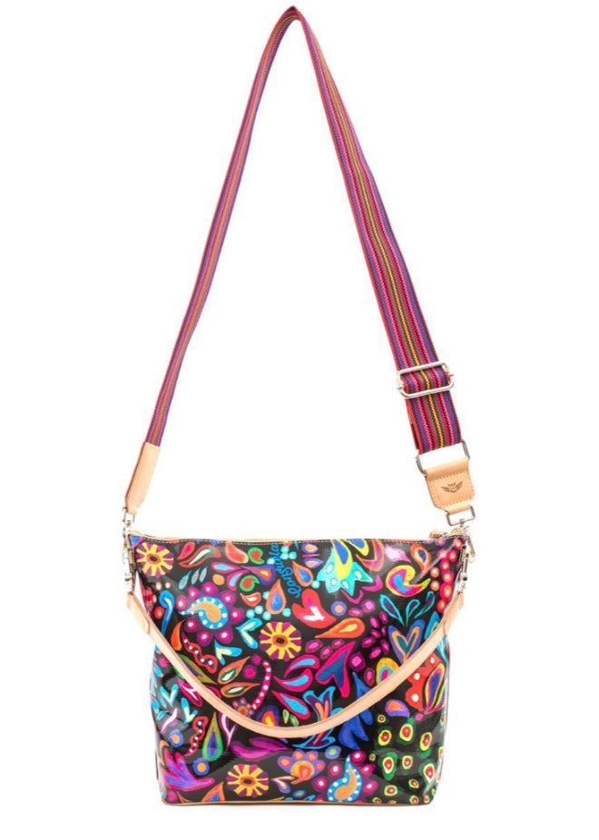 Consuela Sophie Black Swirly Hobo 6021