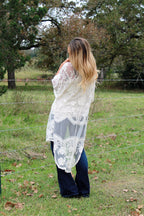 Hi-Lo Hem Lace Kimono
