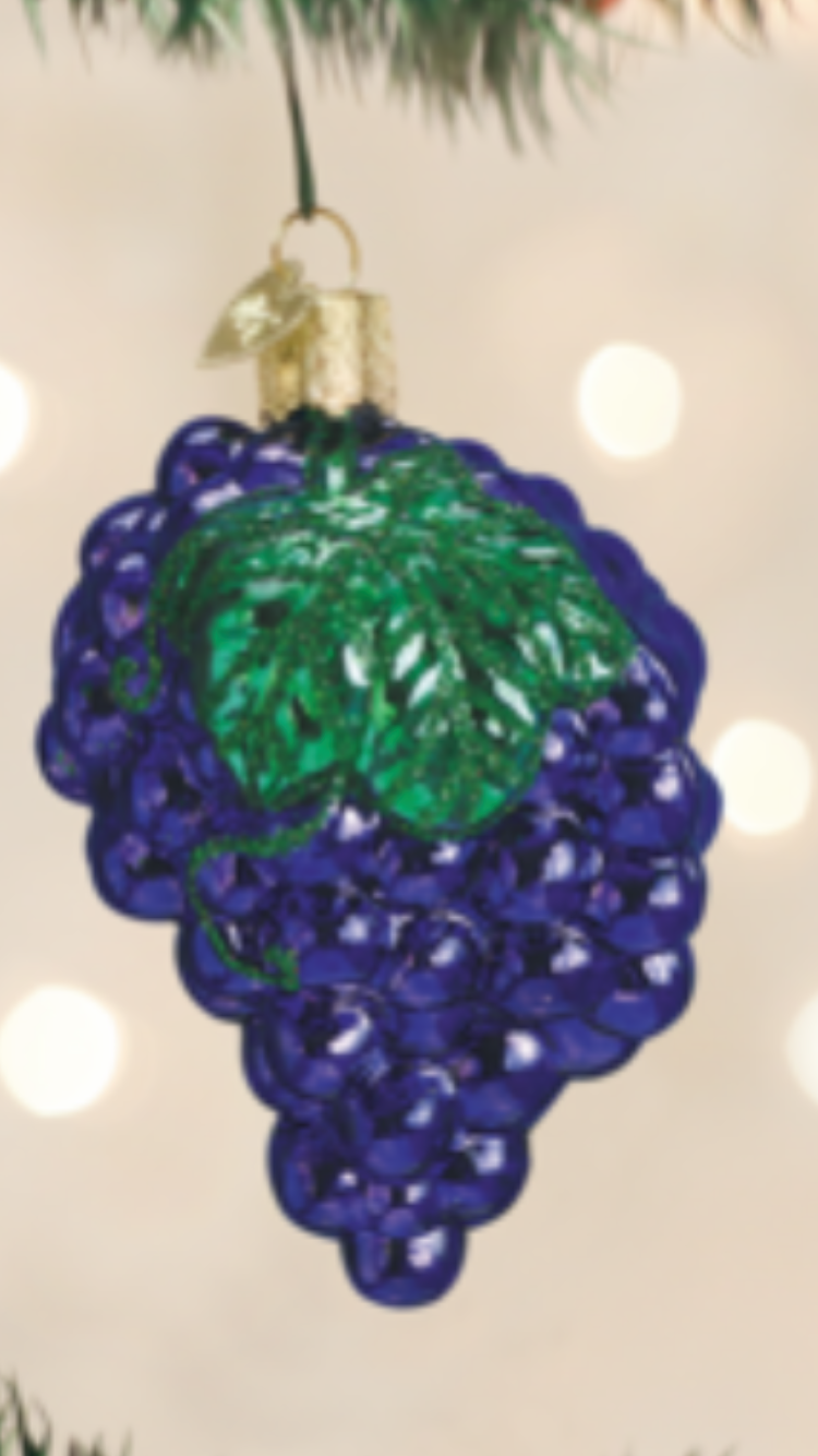 Purple Grape Ornament #28004