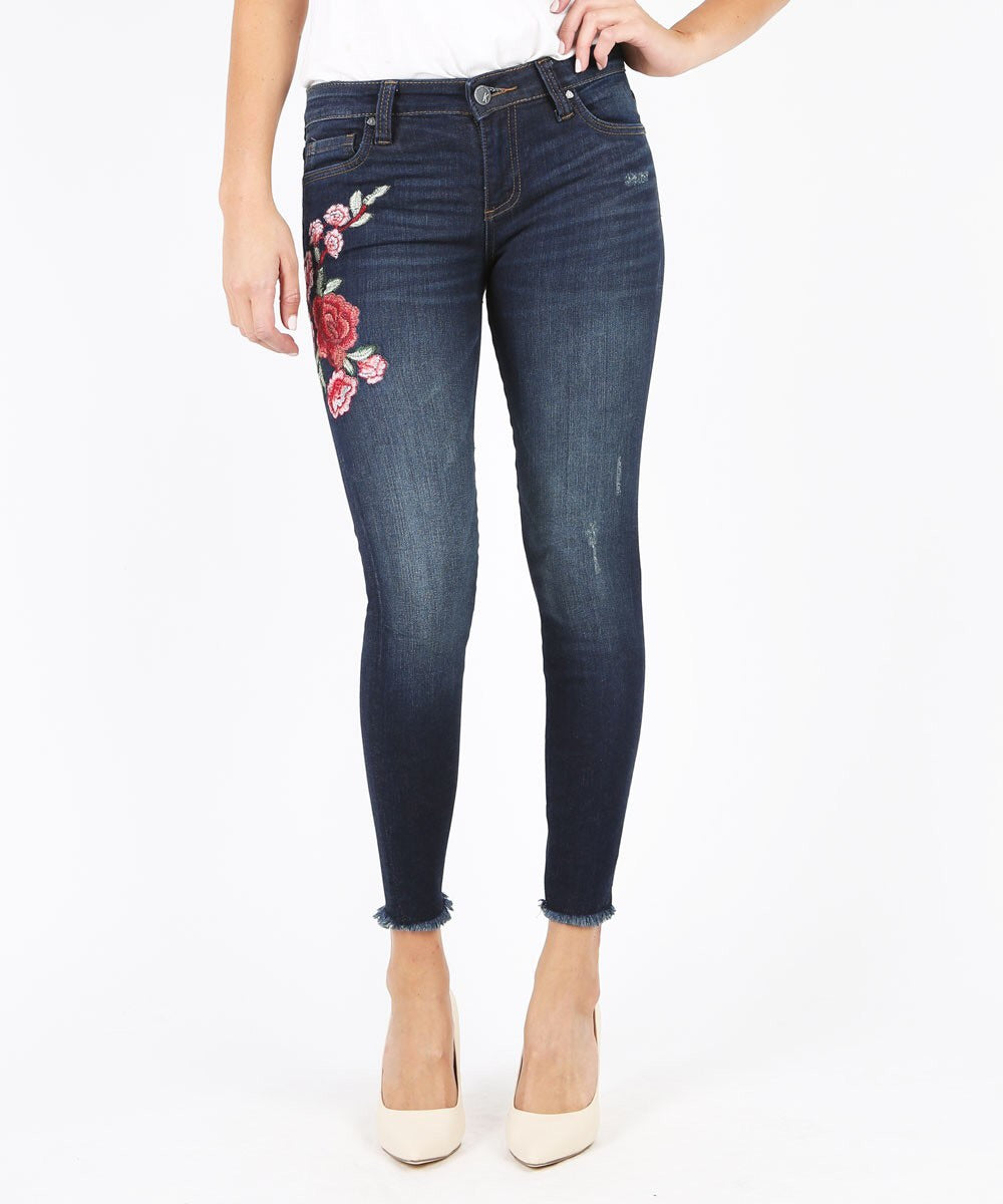 Connie Slim Fit Ankle Skinny With Fray Hem (Composure Wash)