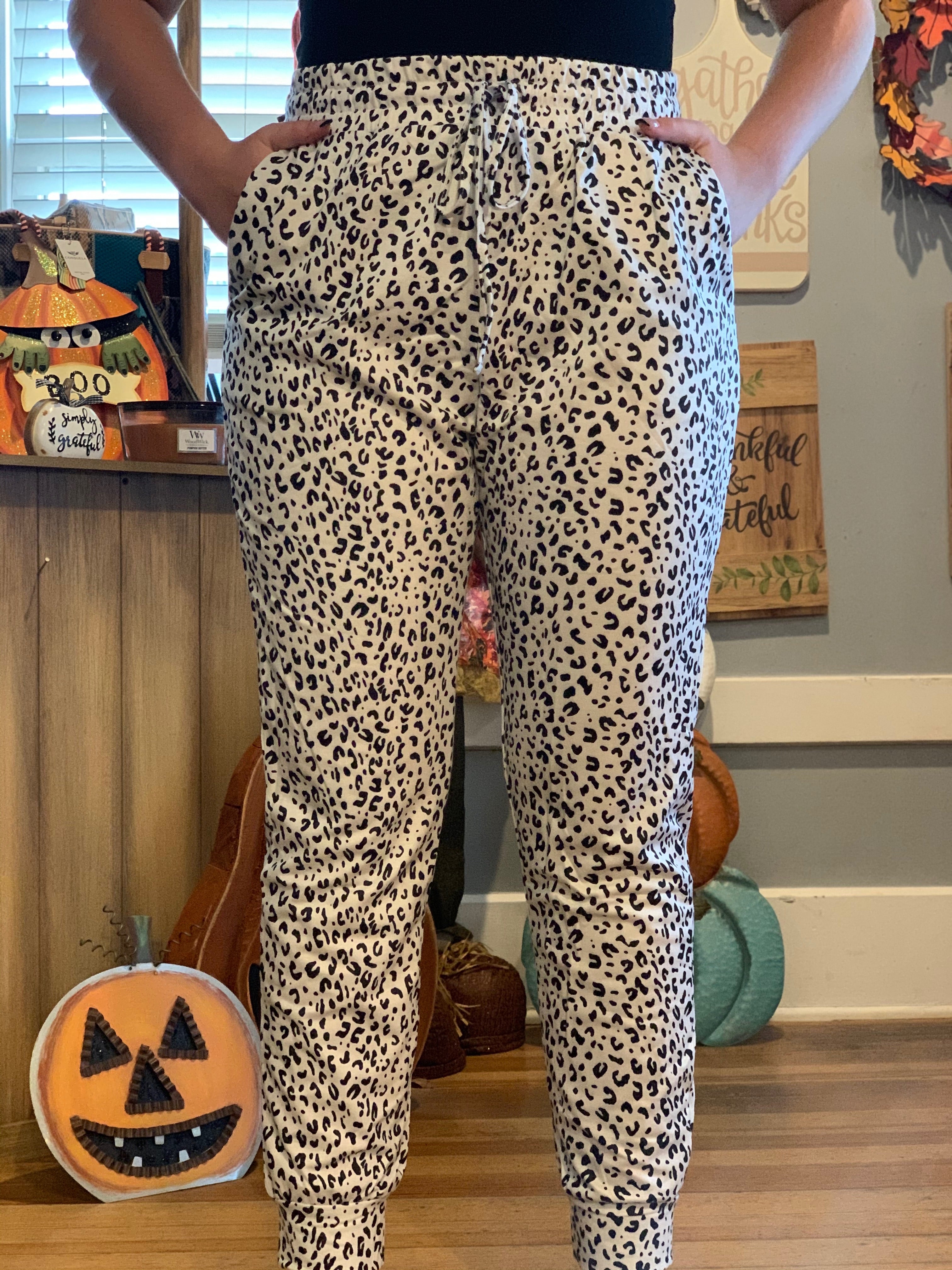 Leopard Joggers