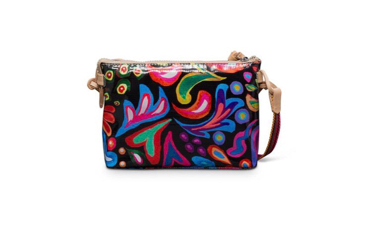 Consuela Sophie Black Swirly Teeny Crossbody 5600