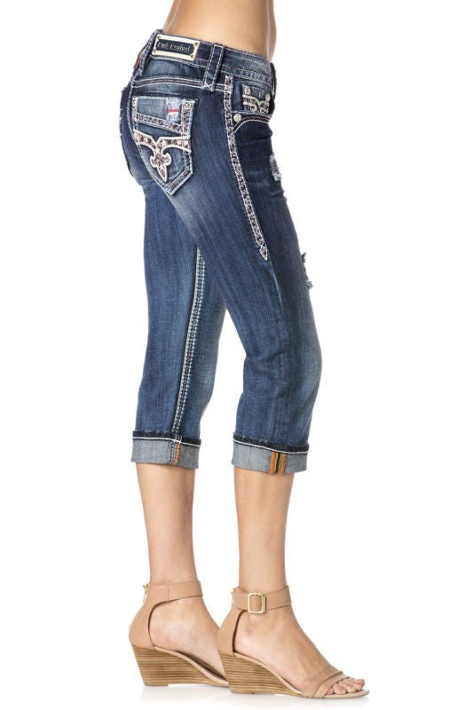 Rock Revival Carrieya P202 American Flag Stars & Stripes Capris