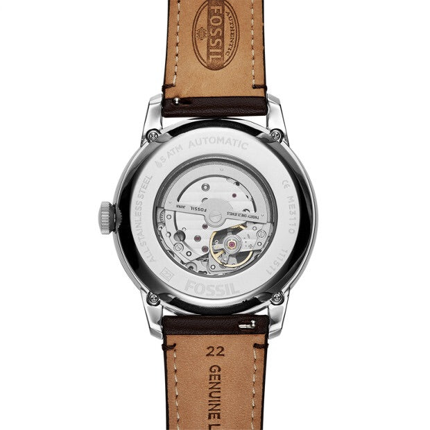 Fossil Townsman Automatic Brown Leather Watch