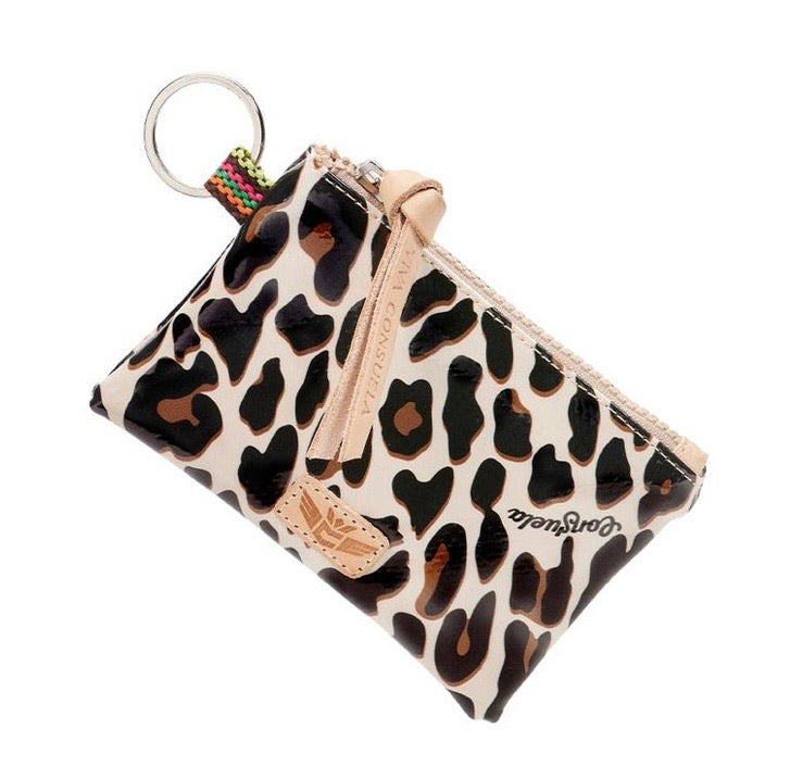 NWT Brand New Consuela sale Mona Teeny Pouch Brown Leopard Women Bag Retired Design Rare Find