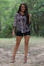 Aztec Webbed Top (Small)