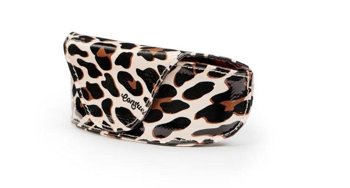 Consuela Mona Brown Leopard Sunglass Case 9108