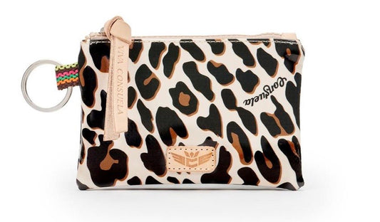 Consuela Mona Brown Leopard Teeny Pouch 8618
