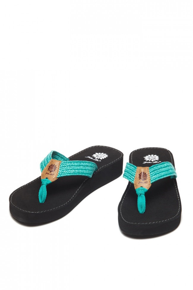 Athena Sandal in Turquoise