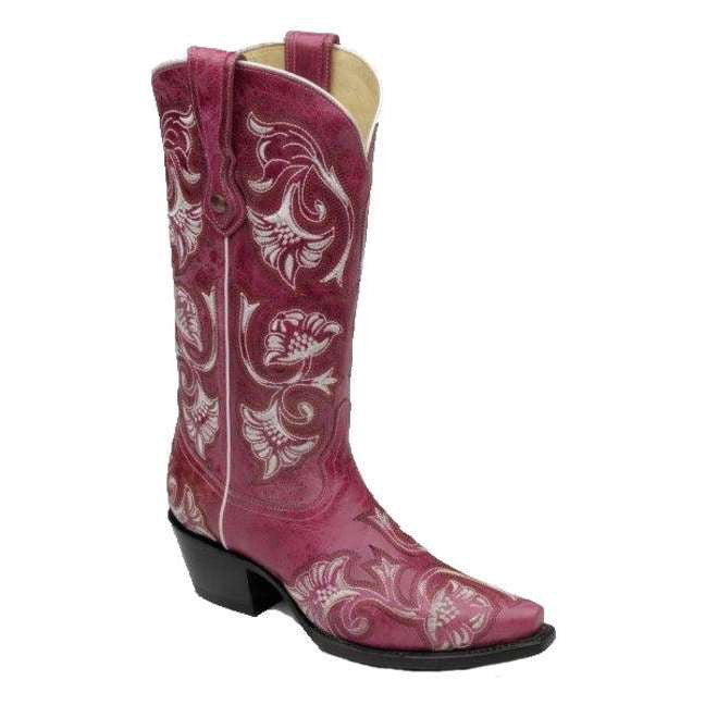 Pink Floral Full Stitch Boot
