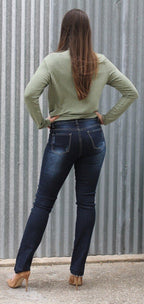 Dark Boot Jeans by L & B