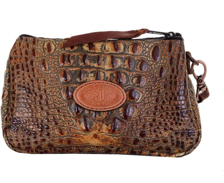 Savannah Hornback Gator Print Make up Bag