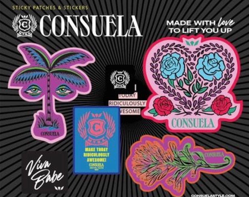 Consuela Sticky Patches and Stickers