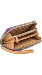 Consuela Sophie Black Swirly Wristlet Wallet 6663