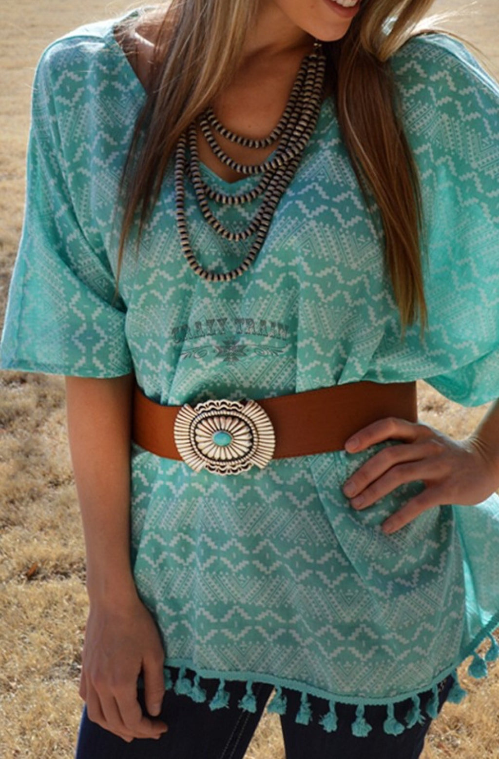 California Chrome Concho Belt by Crazy Train