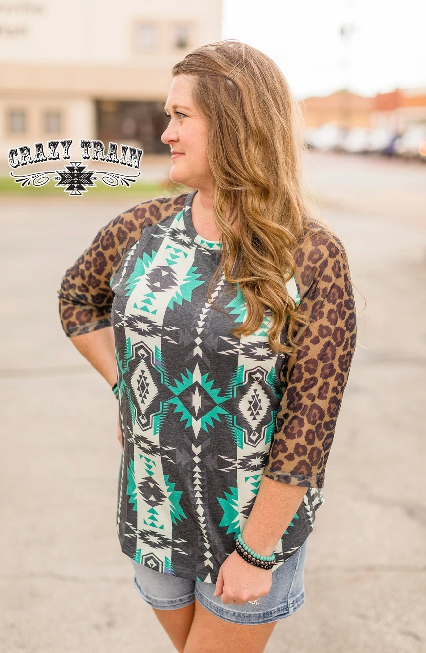 Giddy Wild Mesh Raglan (X-Small)