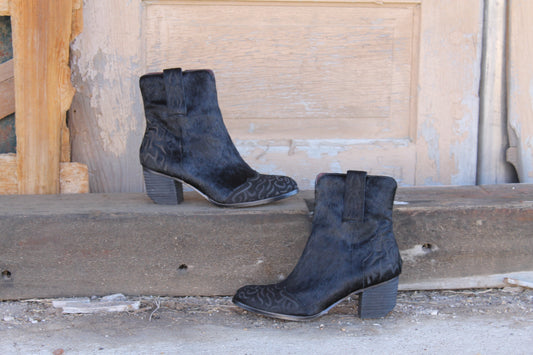 Stallion Cowhide Booties by L&B