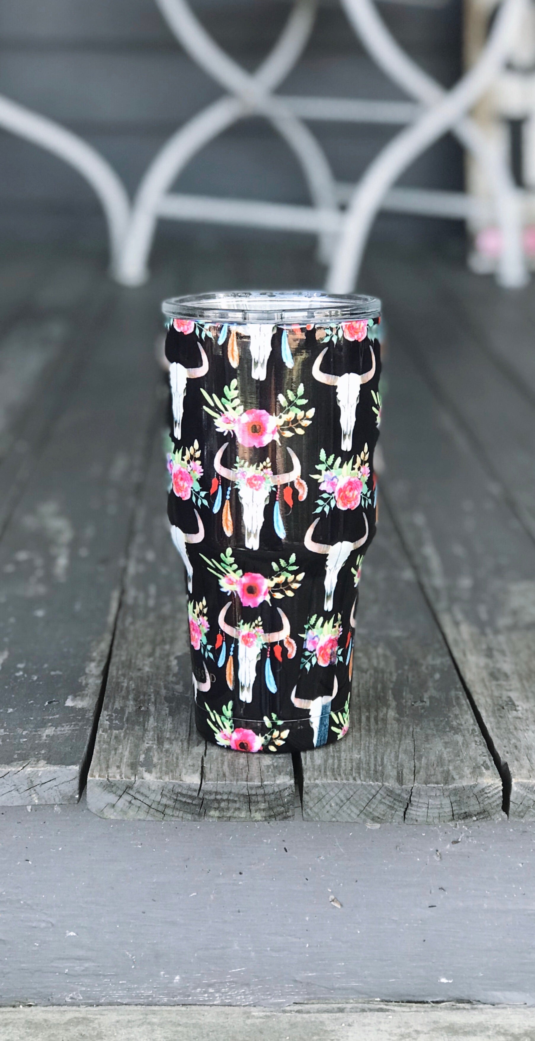 Black Bull Head Tumbler