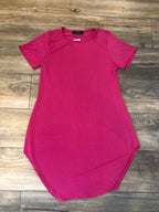Fuschia Boyfriend Short Sleeve
