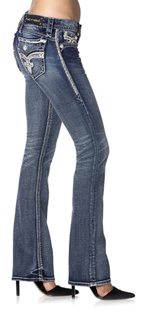 Rock revival deals flare jeans