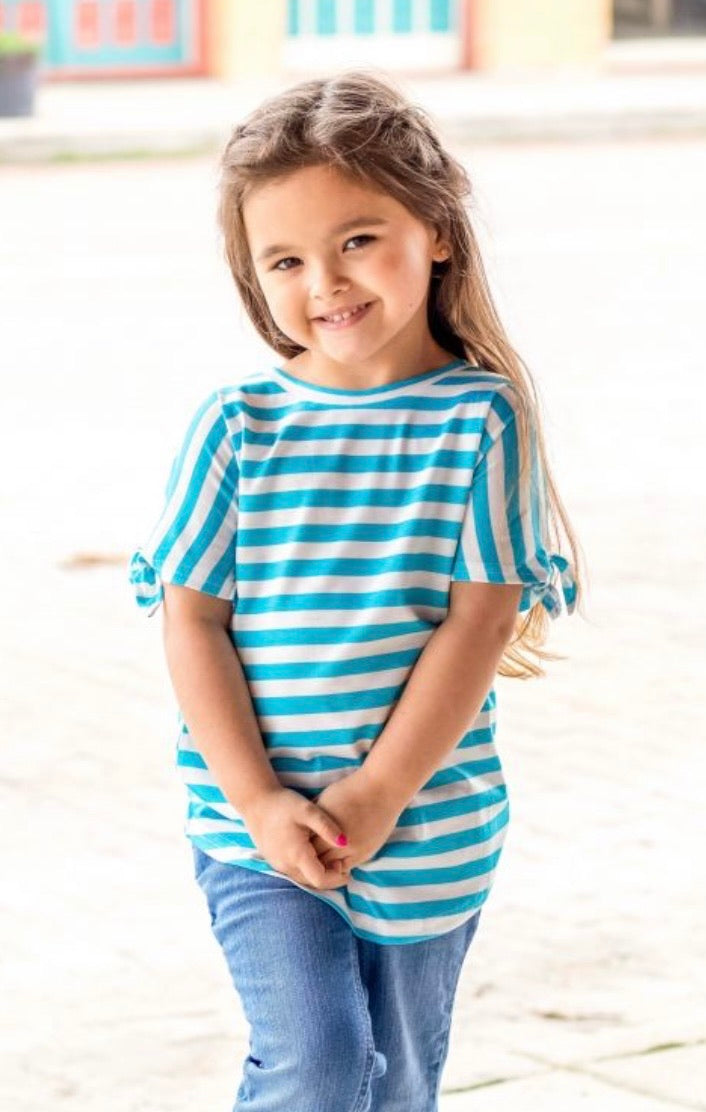 Kids Striped Short Sleeve