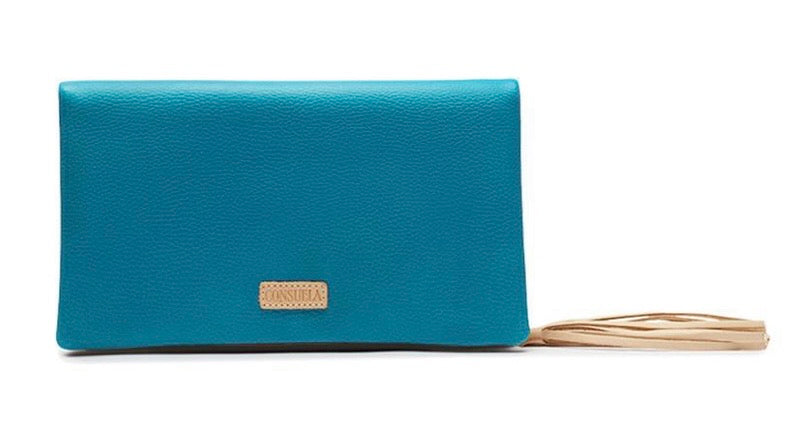 Consuela Peacock Foldover Clutch 1366