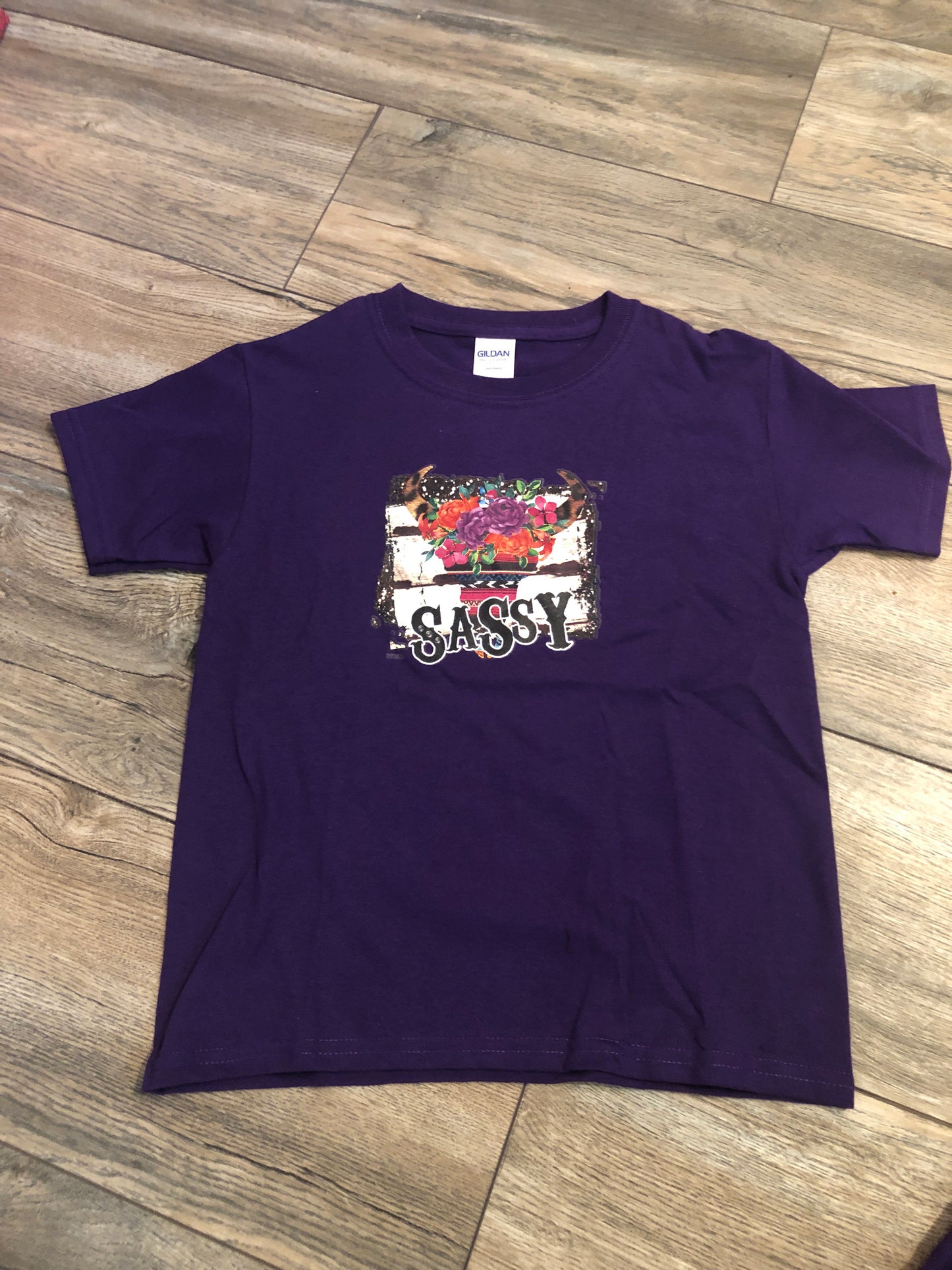 Purple Sassy Youth T Shirt