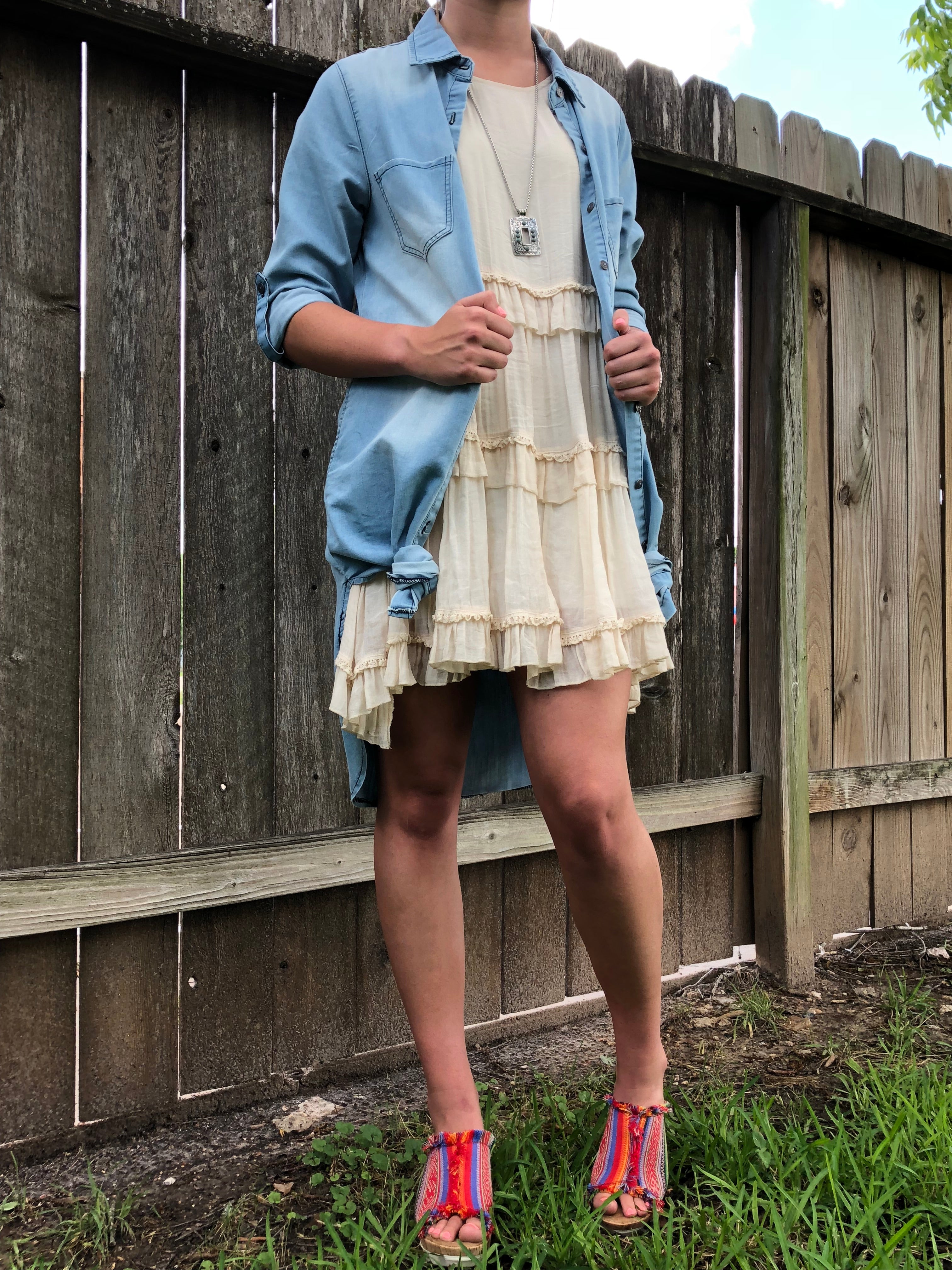 Lightwash Denim Dress