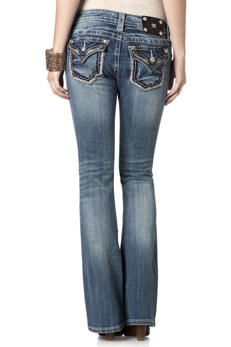Winging It Border Boot Cut Jeans