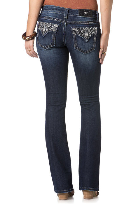Miss Me Glitzerland Flap Boot Cut Jeans