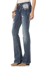 Lacy Shine Boot Cut Jeans